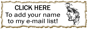 Join my e-mail list!